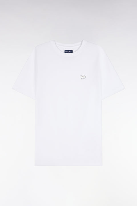 White short-sleeved straight-cut t-shirt - Image 2