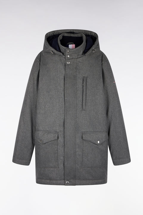 Parka façon flanelle grise - Image 2