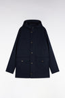 Parka boutonnée marine