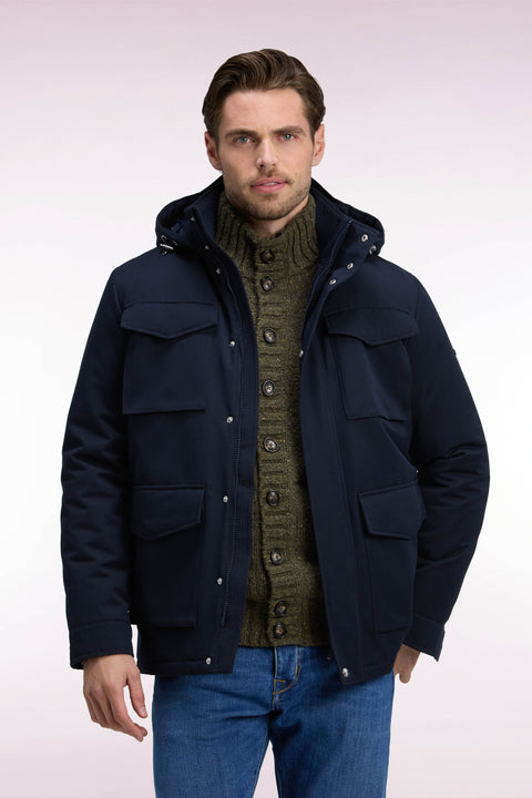 Parka façon saharienne en nylon marine - Image 3