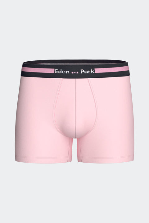 Lot de 2 boxers en jersey de coton stretch marine et rose - Image 3