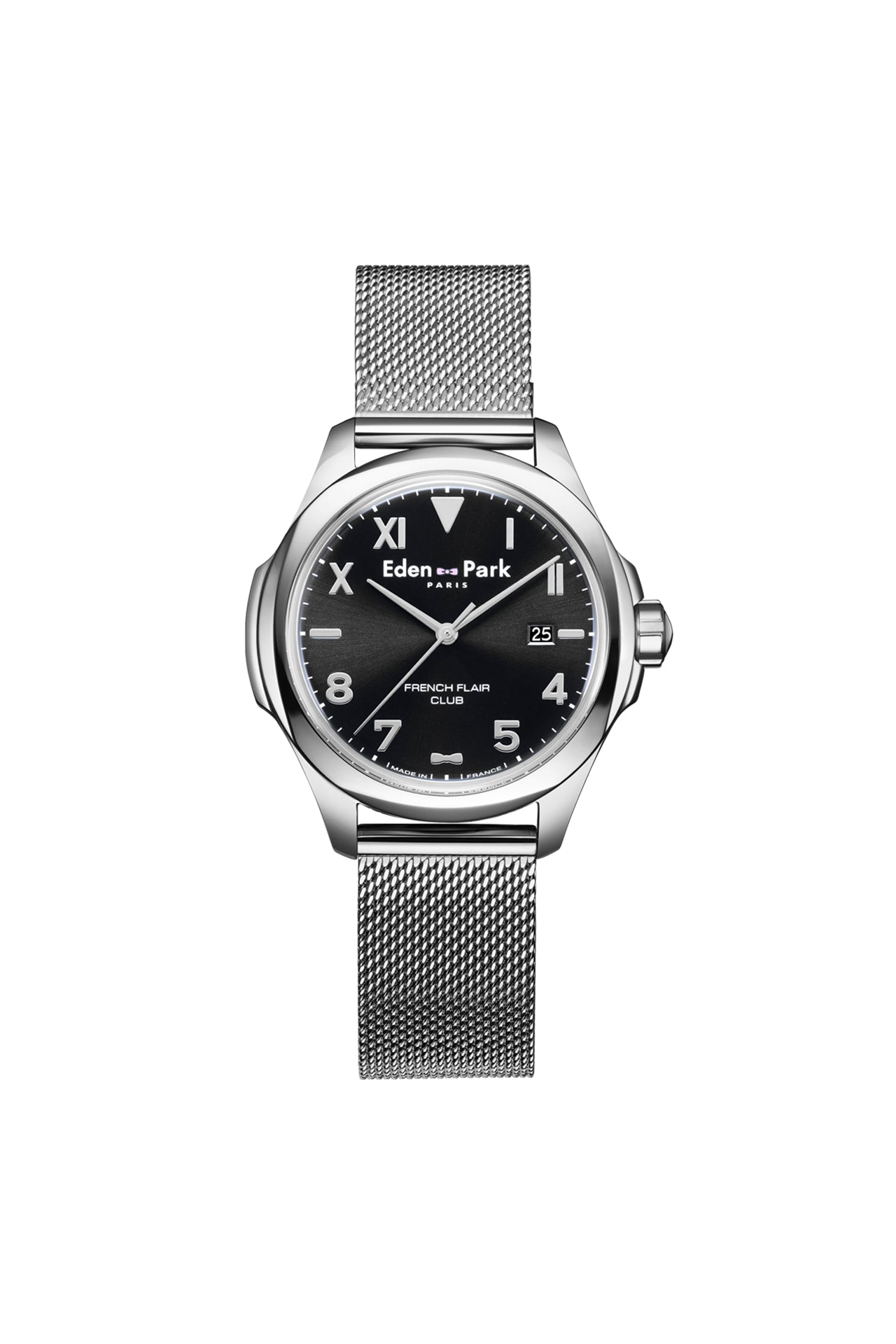 Quartz watch steel