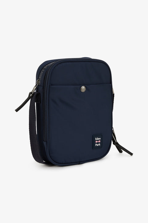 Navy blue rectangular messenger bag - Image 3