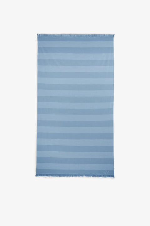 Fouta rayé bleu ciel - Image 1
