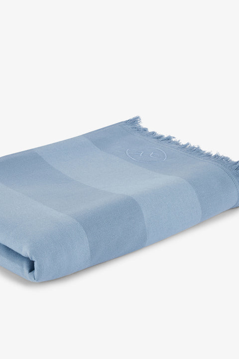 Fouta rayé bleu ciel - Image 2
