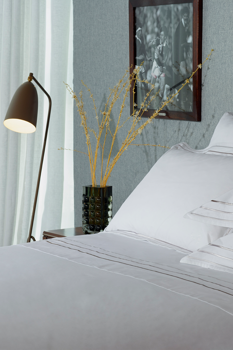 Housse de couette blanc et argenté - Avec toi et les bleus - Image 1