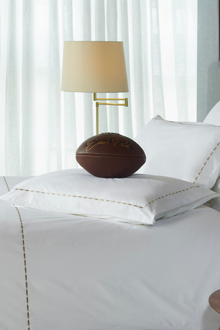 2 rectangular pillowcases, white and beige - Décrochons la lune