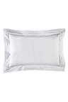 2 rectangular pillowcases white and silver - Avec toi et les bleus