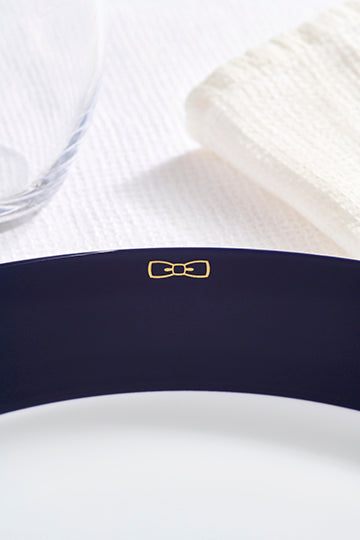 Lot de 6 grandes assiettes marine en porcelaine de Limoges - Image 3