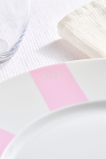 Lot de 6 assiettes roses en porcelaine de Limoges - Image 3