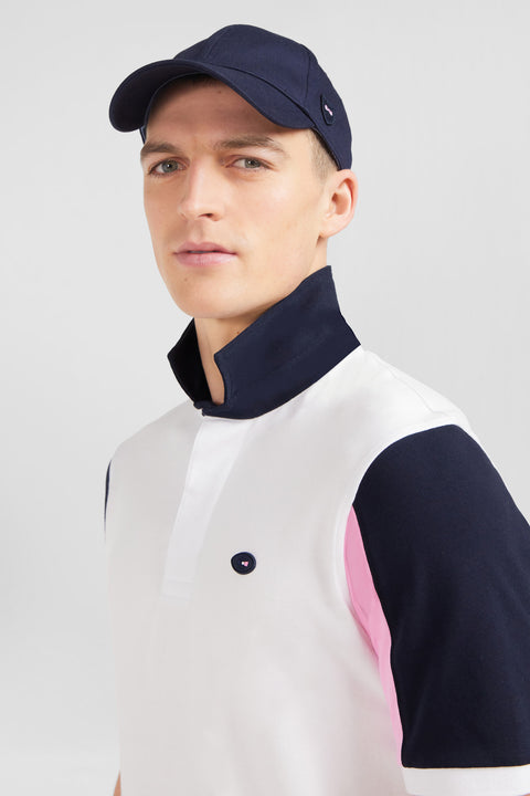 Casquette bleu marine unie en coton - Image 2