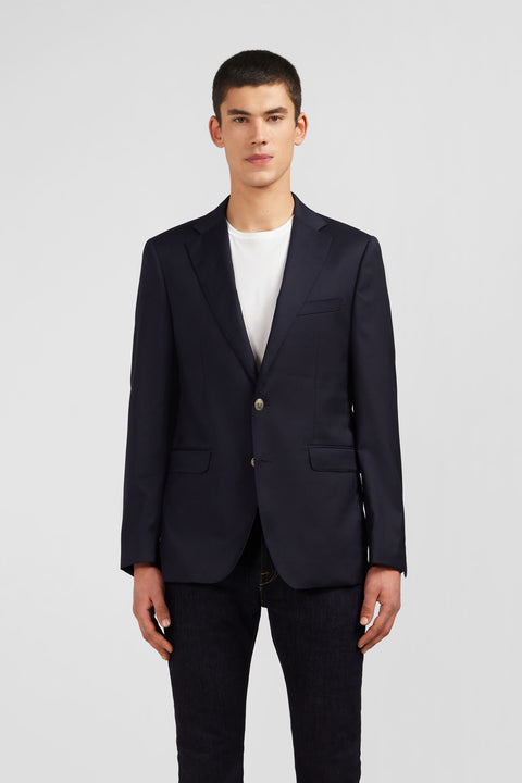 Blazer bleu marine 100 % laine - Image 3