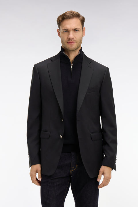 Blazer noir 100 % laine - Image 3