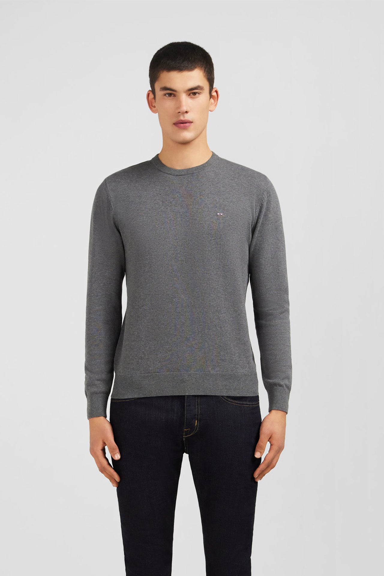 Crew grey cotton jumper