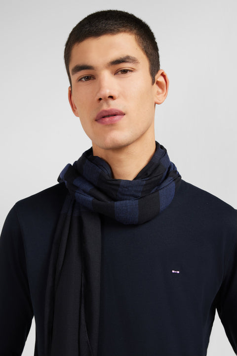 T-shirt noir col rond à manches longues - Image 3