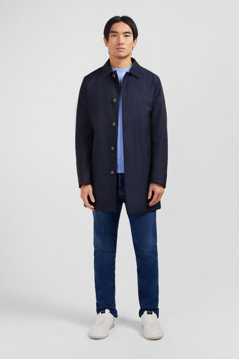 Plain navy raincoat - Image 1