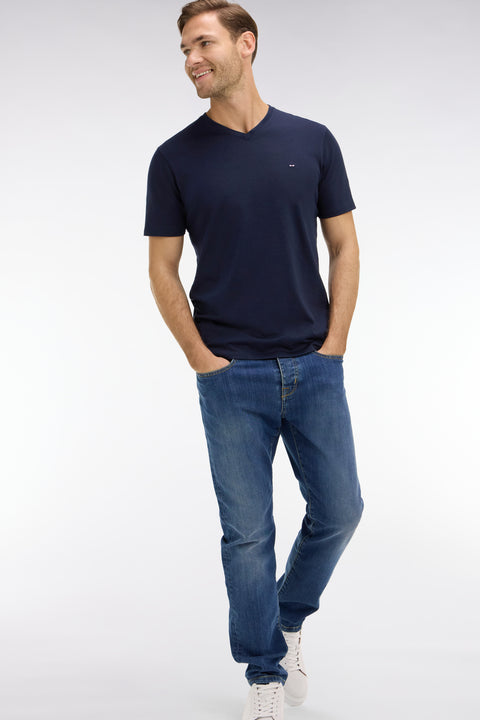 Blue jeans in stretch cotton - Image 1