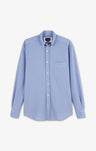 Chemise en coton pinpoint bleu