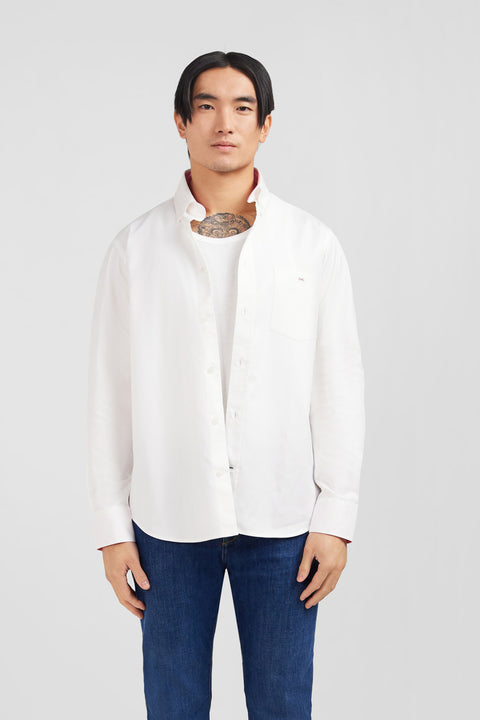 Chemise blanche en twill de coton - Image 1