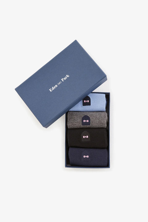 Coffret de quatre paires de chaussettes unies - Image 3