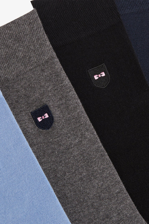 Coffret de quatre paires de chaussettes unies - Image 2