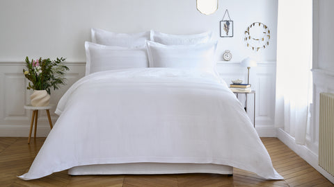White cotton percale comforter cover - Image 3