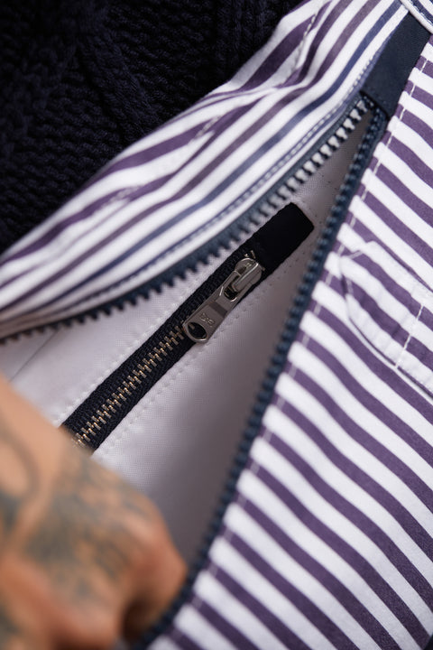 Sac banane rayé upcyclé Pap'Atelier - Image 3