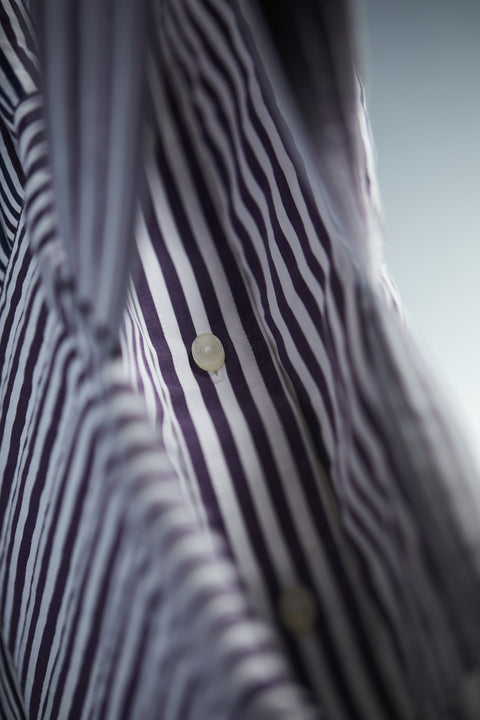 Sac cabas matelassé rayé upcyclé Pap'Atelier - Image 3