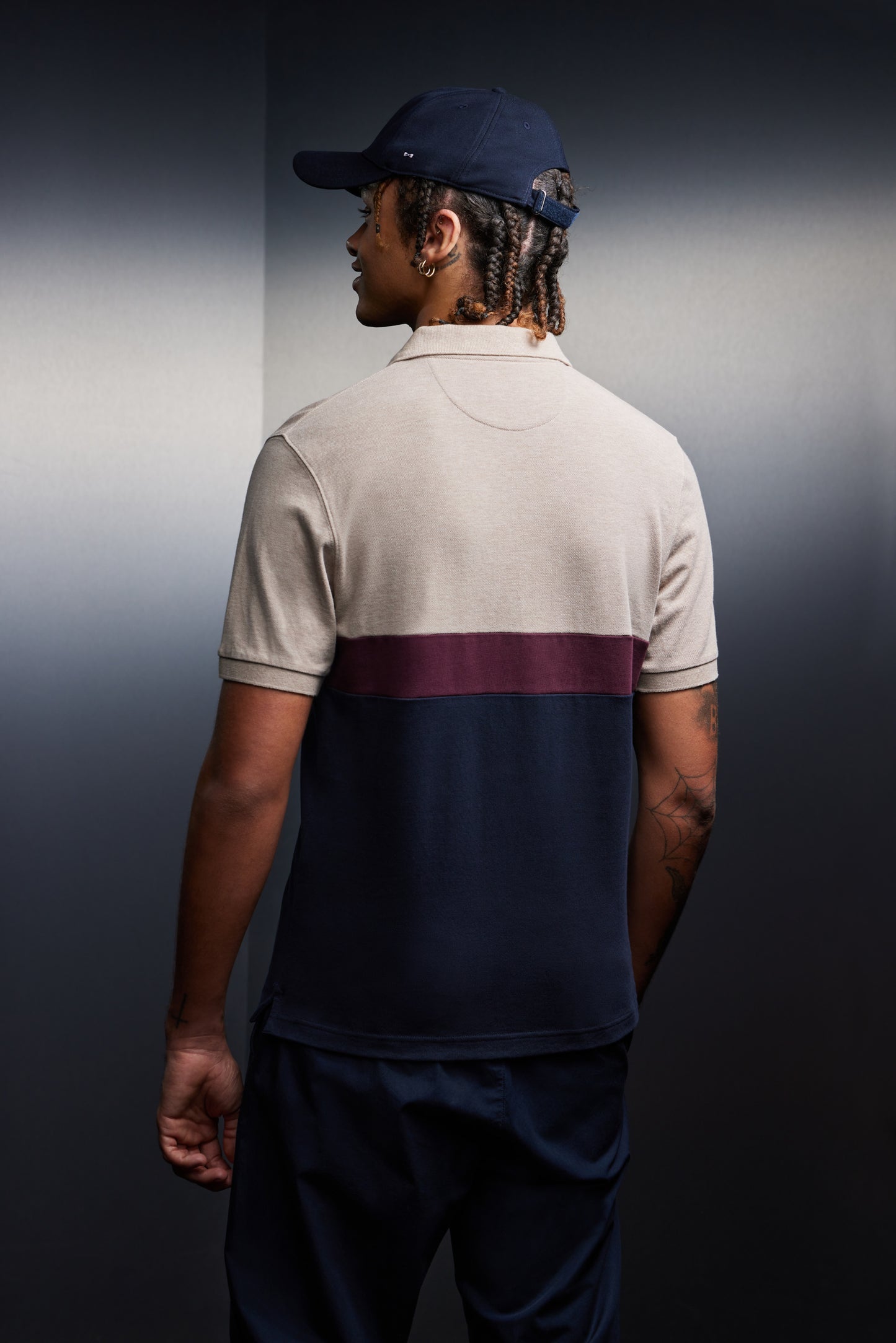 Maillot en coton tricolore coupé cousu upcyclé Pap'Atelier