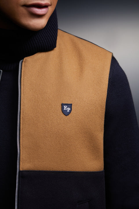 Gilet sans manches bicolore upcyclé Pap'Atelier - Image 3