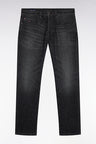 5-pocket jeans in washed grey stretch denim blend, regular fit