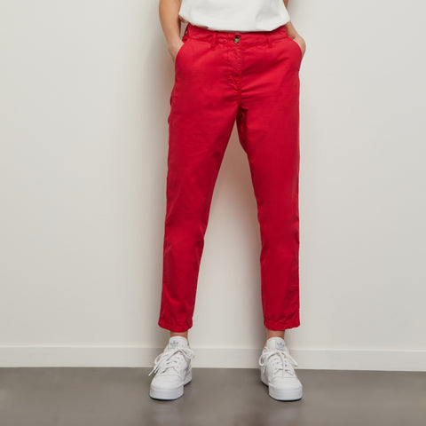 Pantalon rose en popeline de coton - Image 3