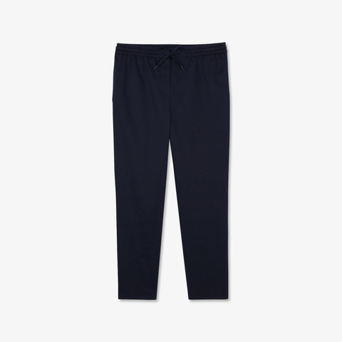 Dark blue trousers with elasticated waist - Image 2