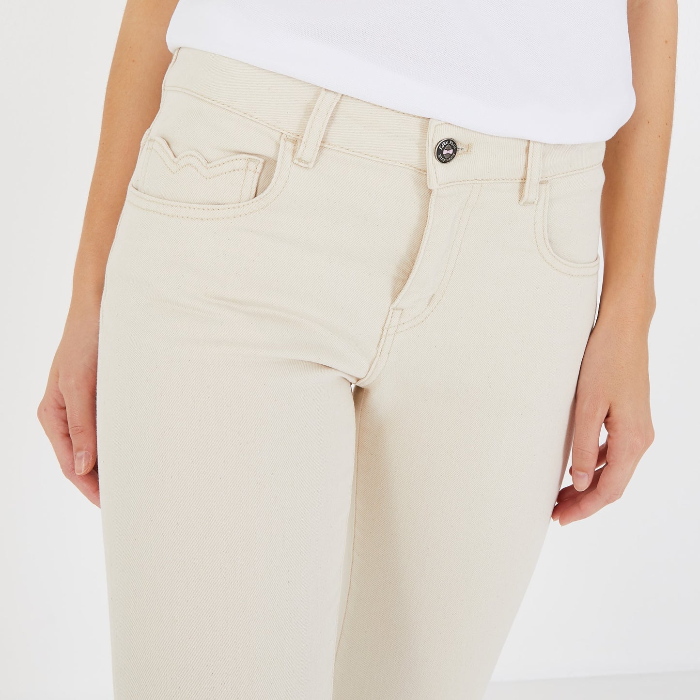White cotton trousers