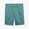 Bermuda chino uni vert en coton