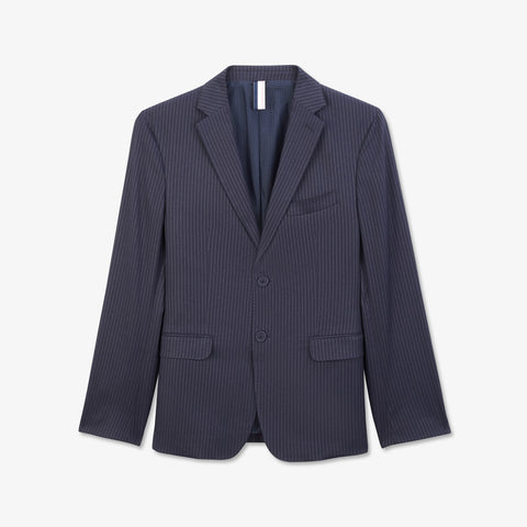 Blazer rayé bleu foncé - Image 2