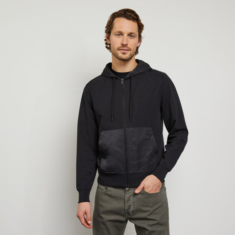 Sweat à capuche zippé noir - Image 3