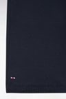 Straight-fit shorts in navy cotton fleece