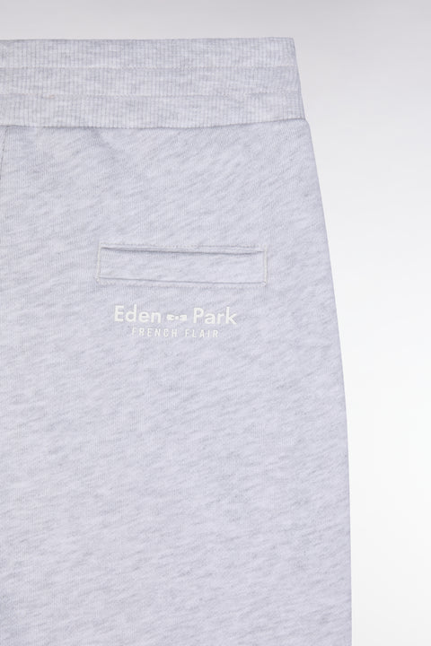 Short en molleton coton gris coupe droite - Image 2