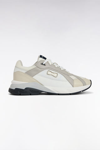 Sneakers larges en cuir blanches