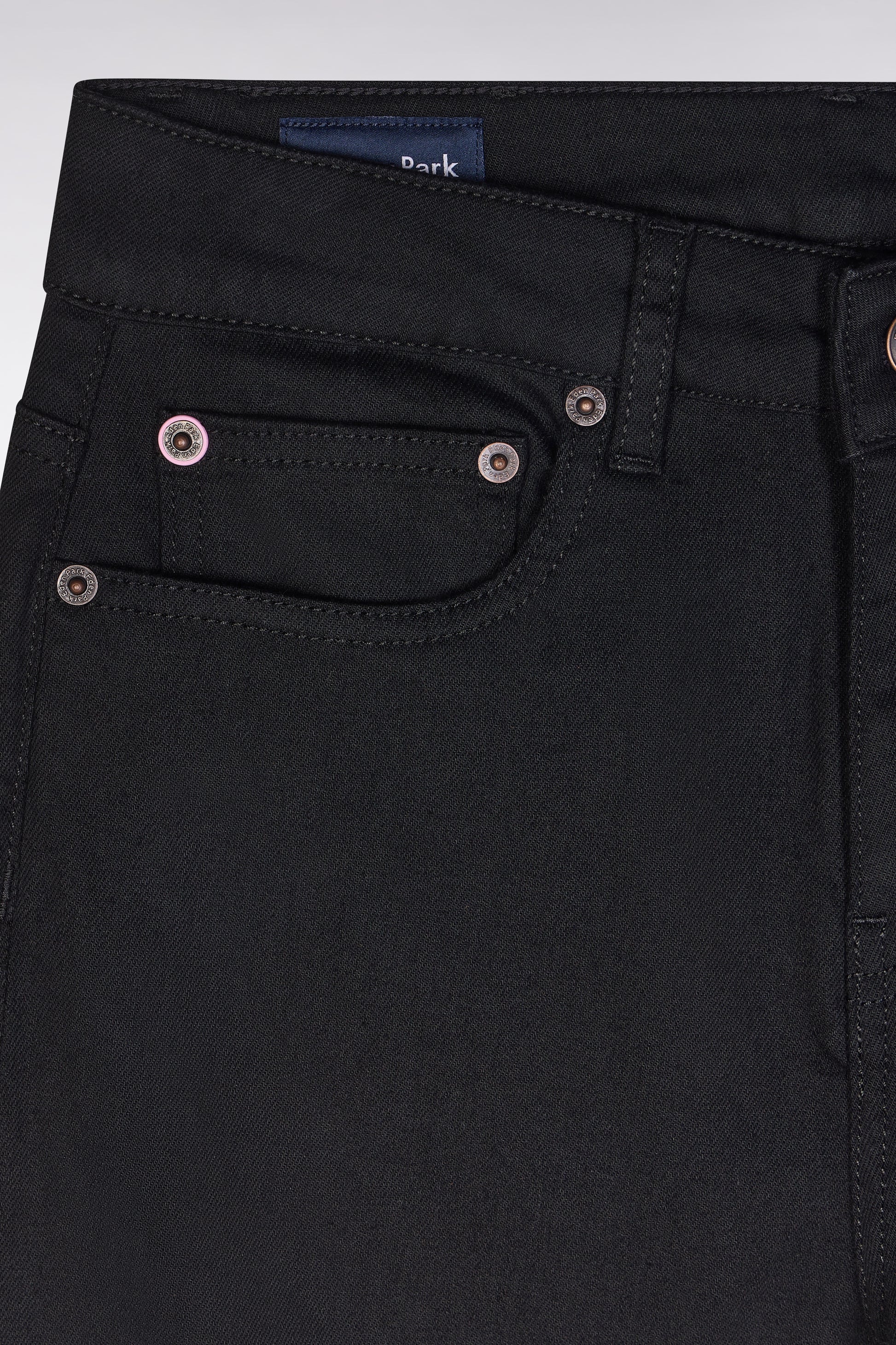 Jean 5 poches en denim stretch noir coupe slim