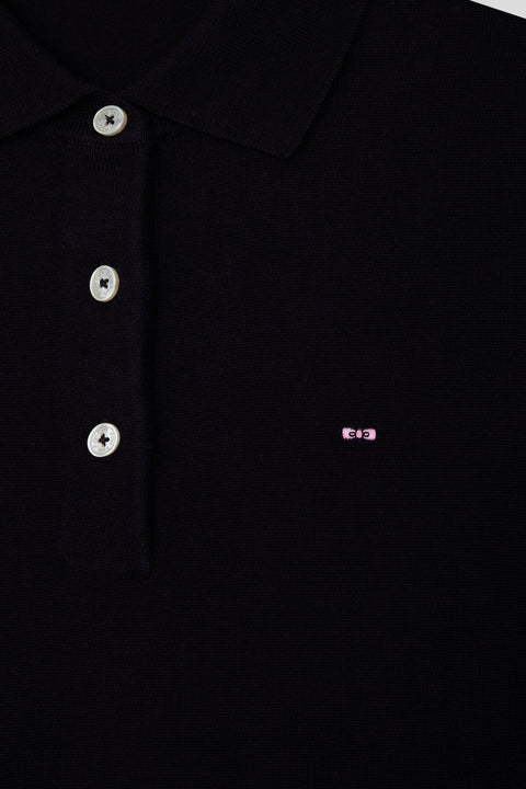 Women's wool jersey-neck sweater, regular fit - Image 3