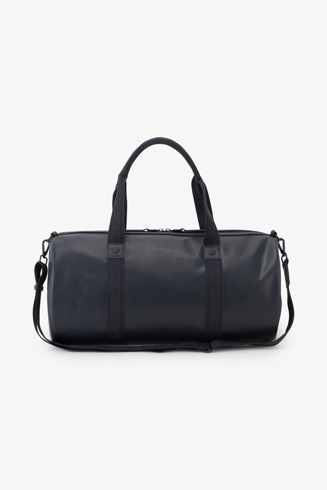 Navy blue duffel bag