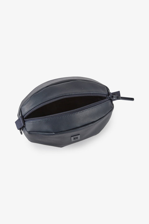 Dark blue leather oval case - Image 2