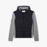Sweat bleu foncé zippé colorblock bimatière XV de France