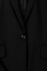 Veste fluide ceinturée noire