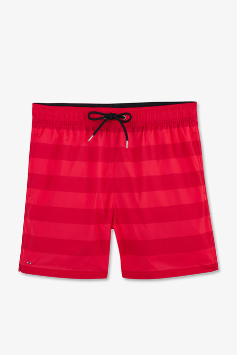 Short de bain à rayures rouge - Image 2