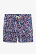 Short de bain rose imprimé exclusif fleurs