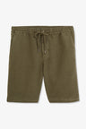 Bermuda kaki à taille élastiquée