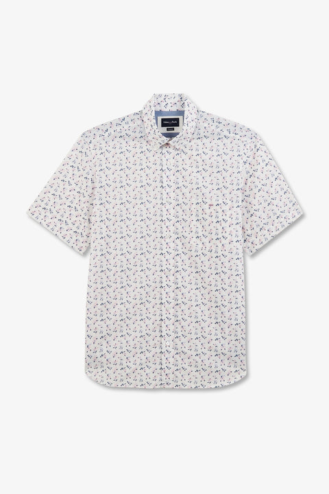 White shirt with exclusive floral print - Image 2